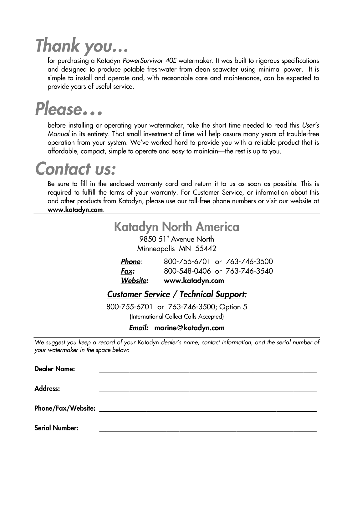 Manual Power Survivor 40e En