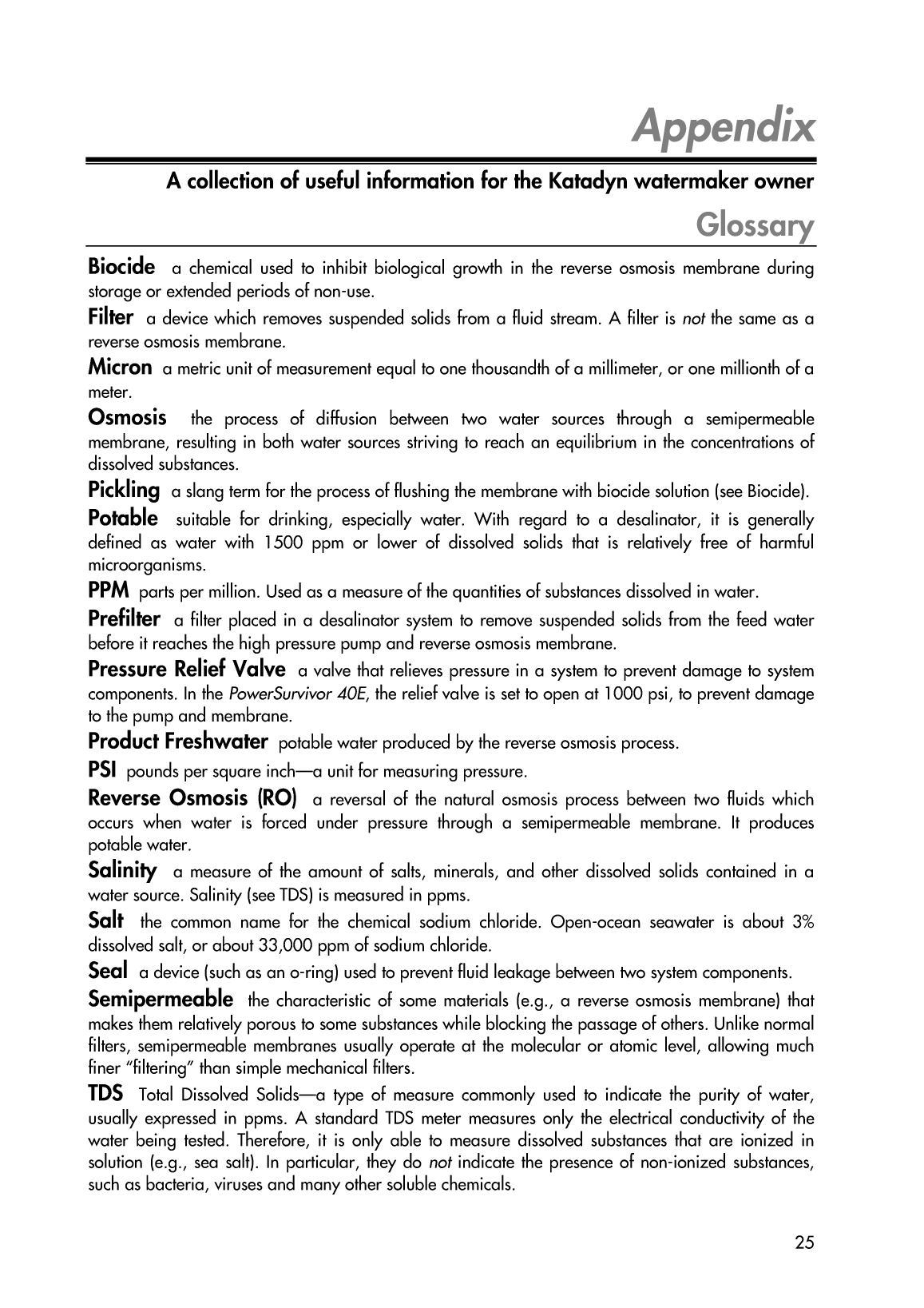 ' Manual Power Survivor 40e En'