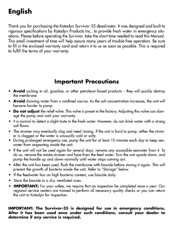 Manual Survivor35 En