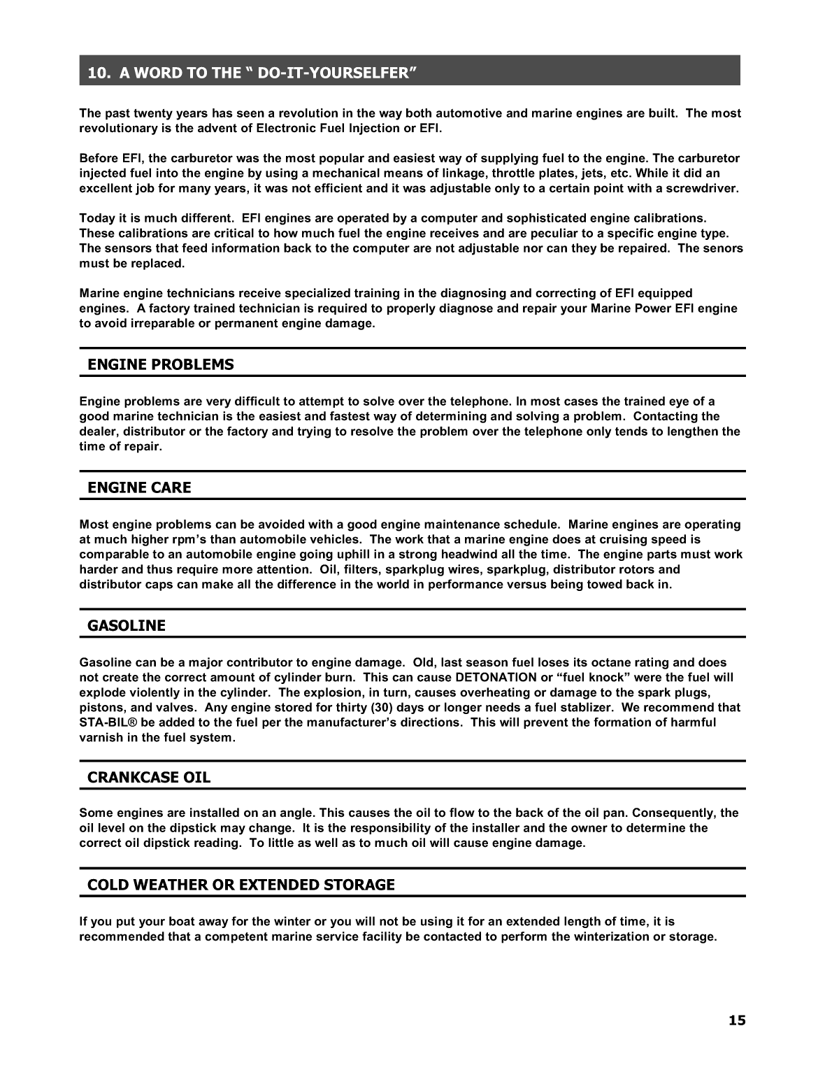 Maine Power Owners Manual