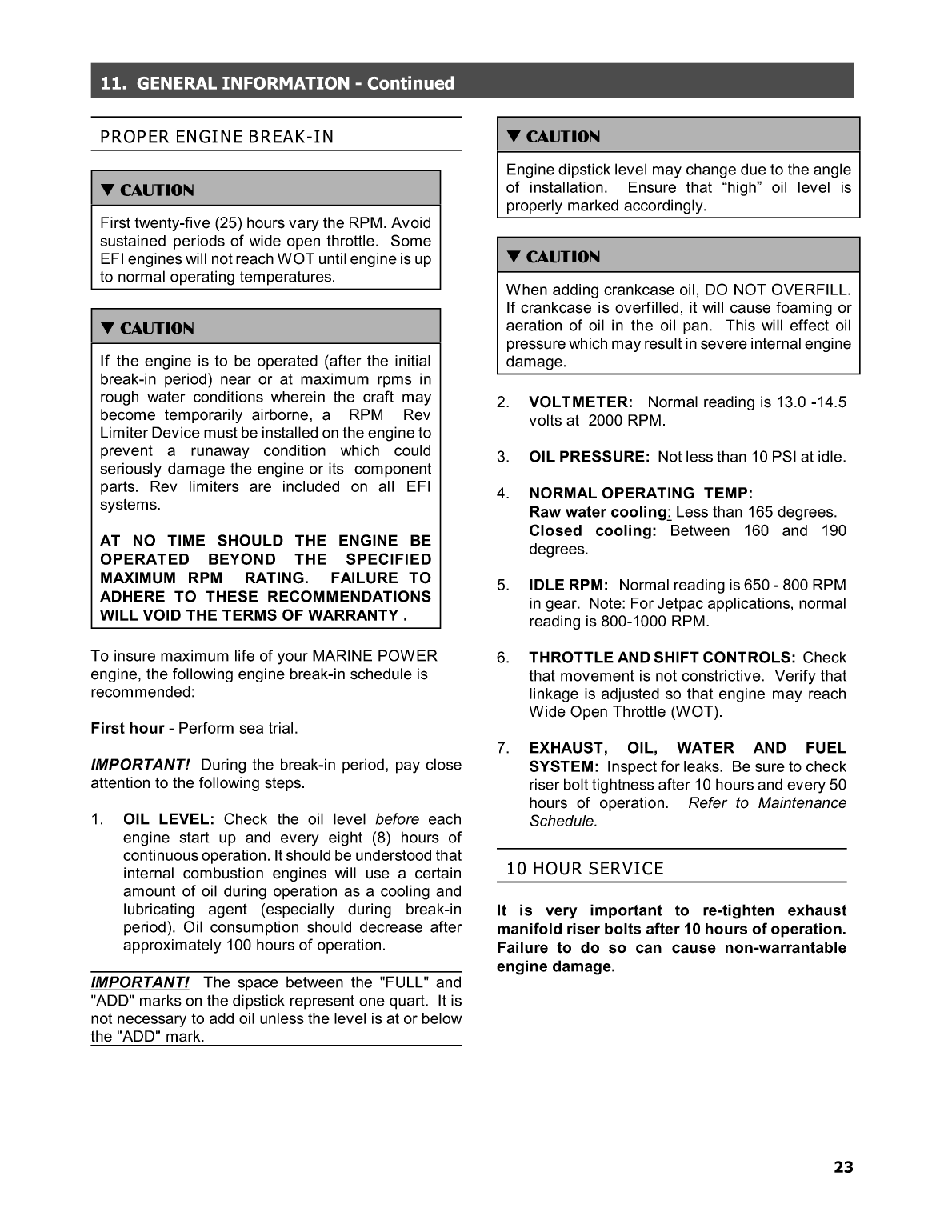 Maine Power Owners Manual