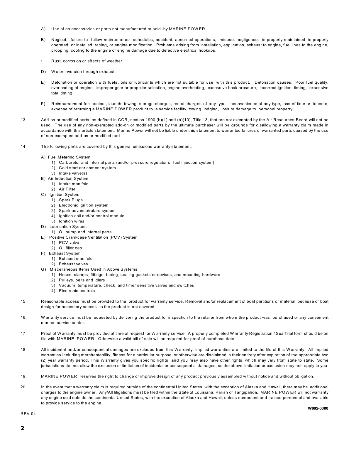 Maine Power Owners Manual