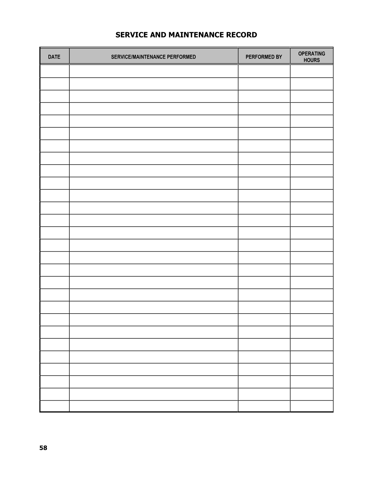 Maine Power Owners Manual