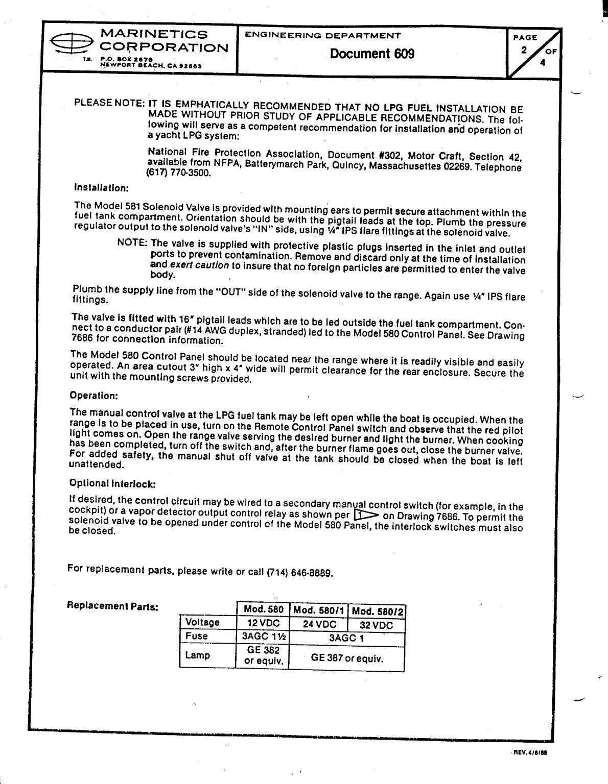 ' Marinetics Lpg Solenoid'