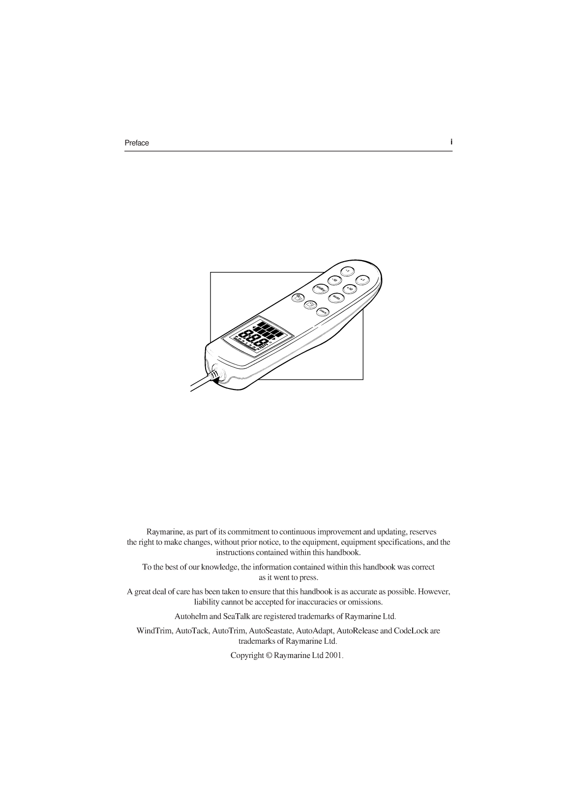 ' Autohelm Raymarine: St600r St600 Autopilot Handheld Remote Command Unit'