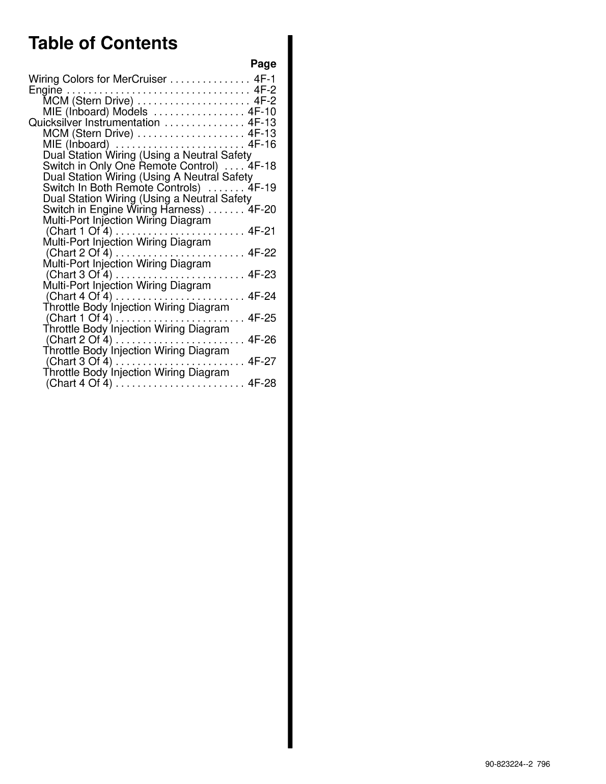 Mercruiser Electrical Diagrams Engines, Drives And Quicksilver Instruments