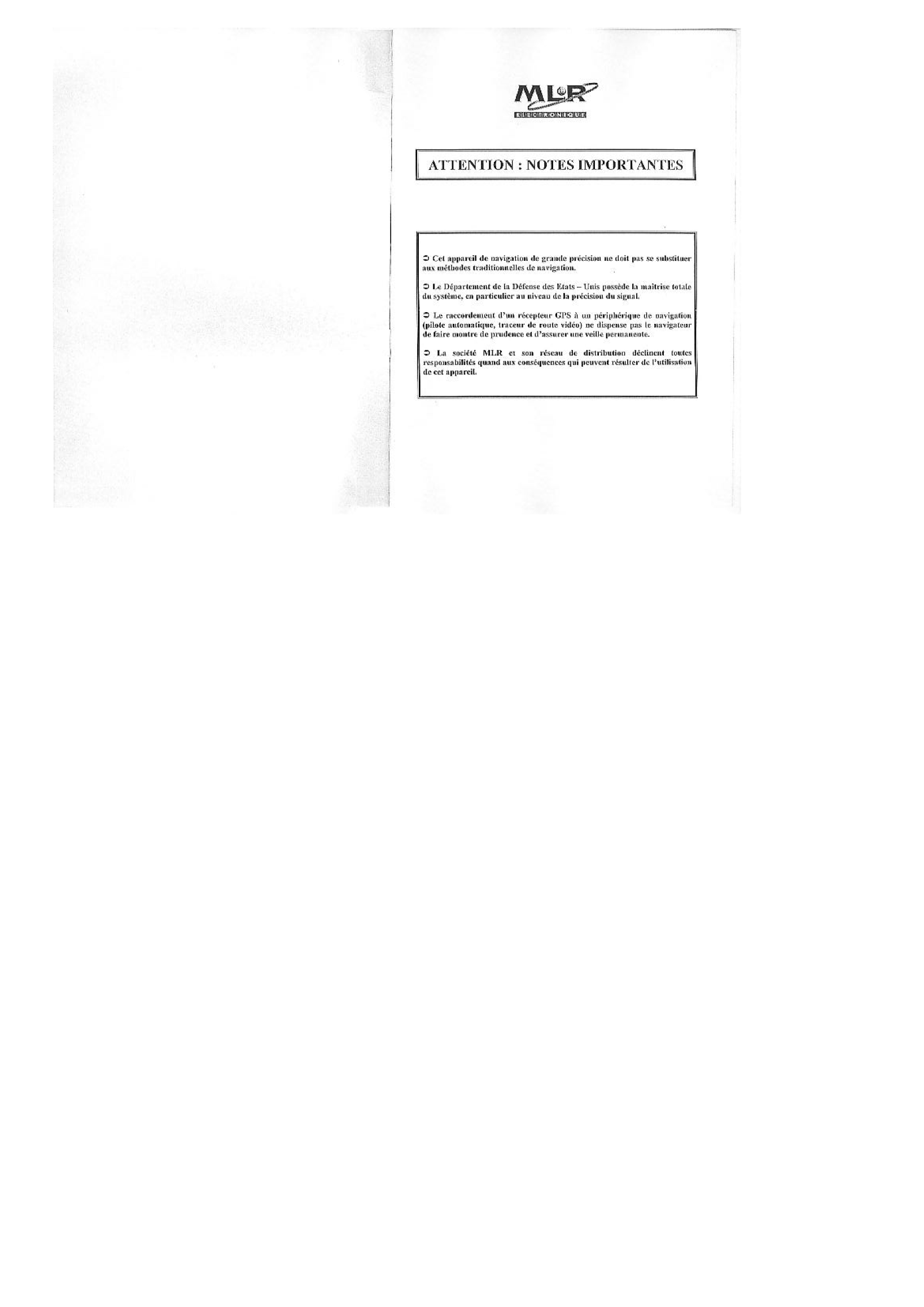 'mlr: Df300 Mlr Df300 Gps Differential Unit'