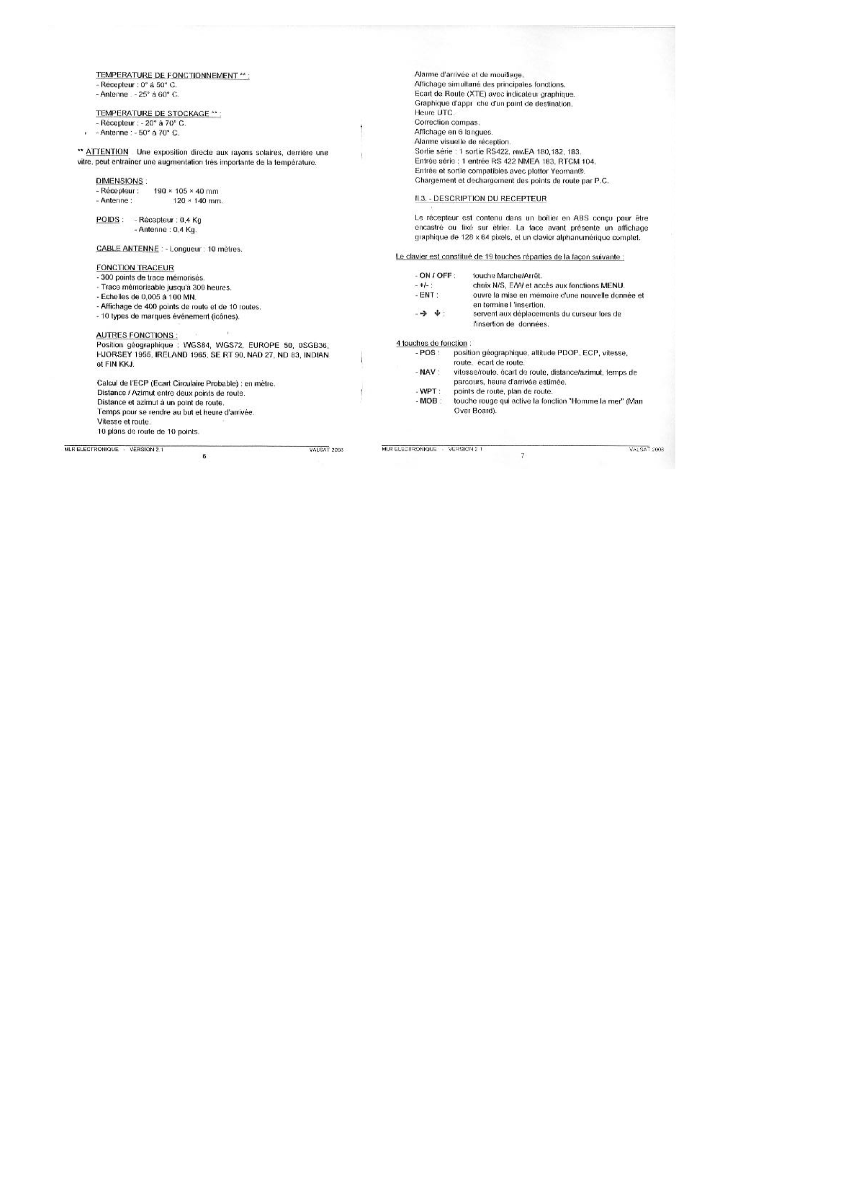 Mlr: Valsat2008 Mlr Valstat 2008 Fixed Gps Unit