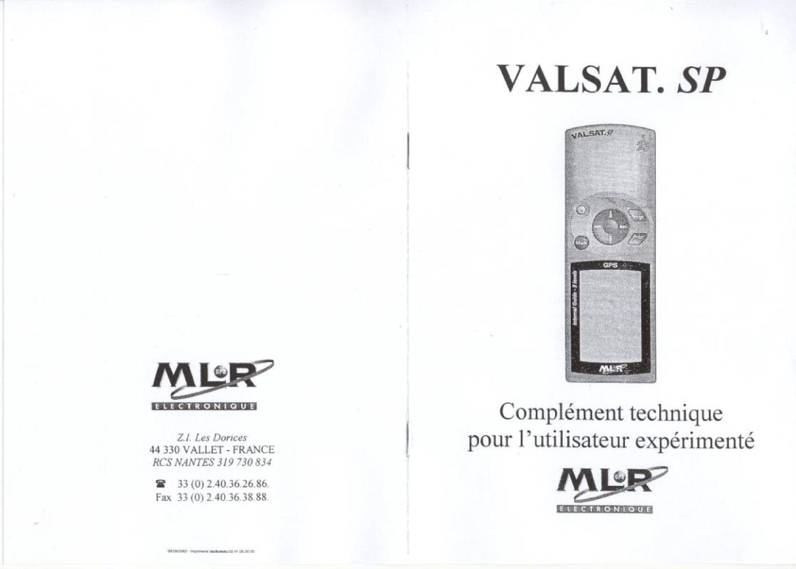Mlr: Valsatsp Mlr Valsat Sp Handhelp Gps