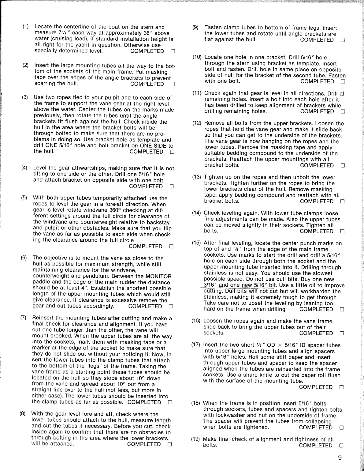 Monitor Windvane Manual Old Version