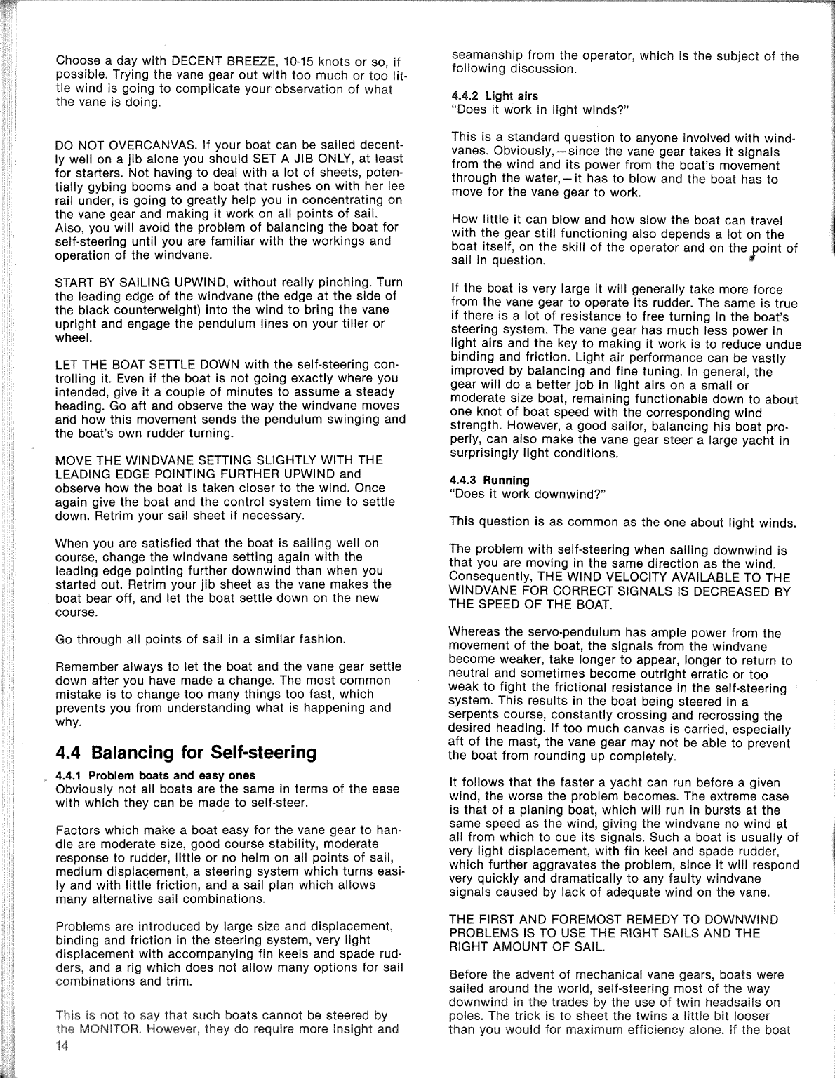 Monitor Windvane Manual Old Version