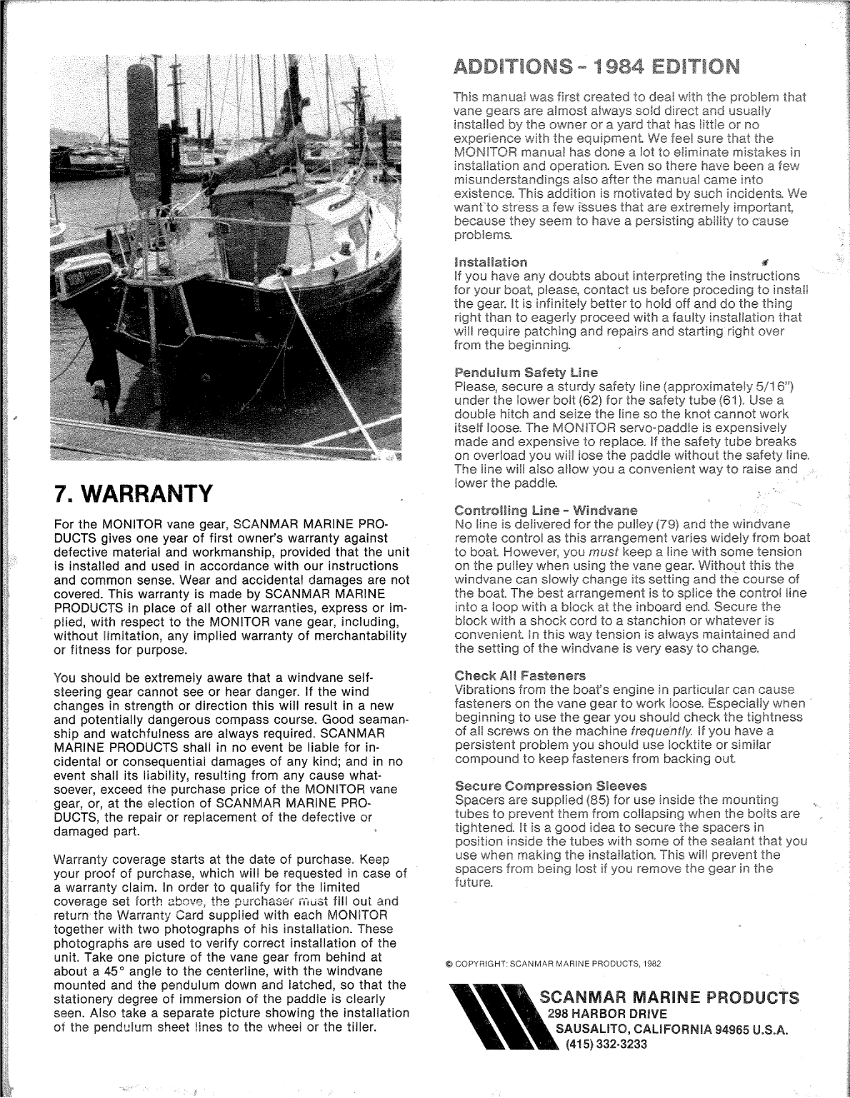 Monitor Windvane Manual Old Version