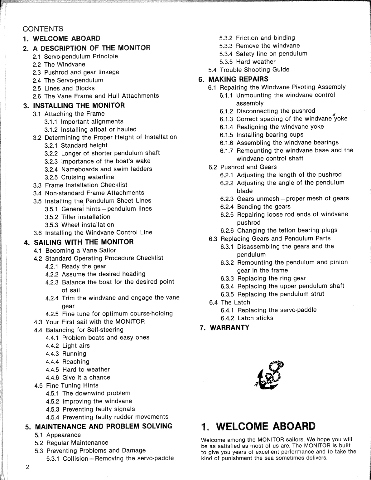 Monitor Windvane Manual Old Version
