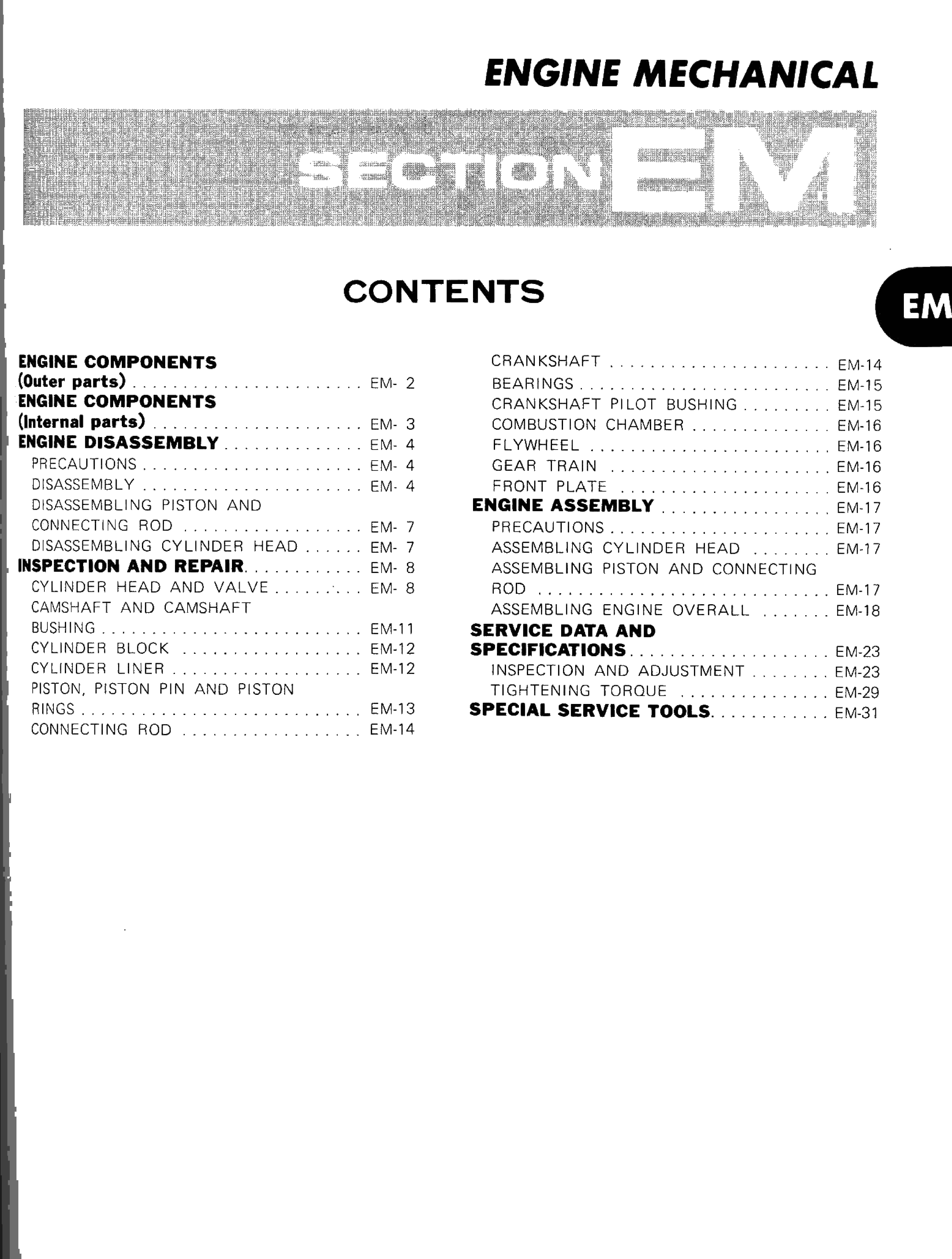 Nissan Diesel Sd22 Sd23 Sd25 Sd33 Workshop Manual