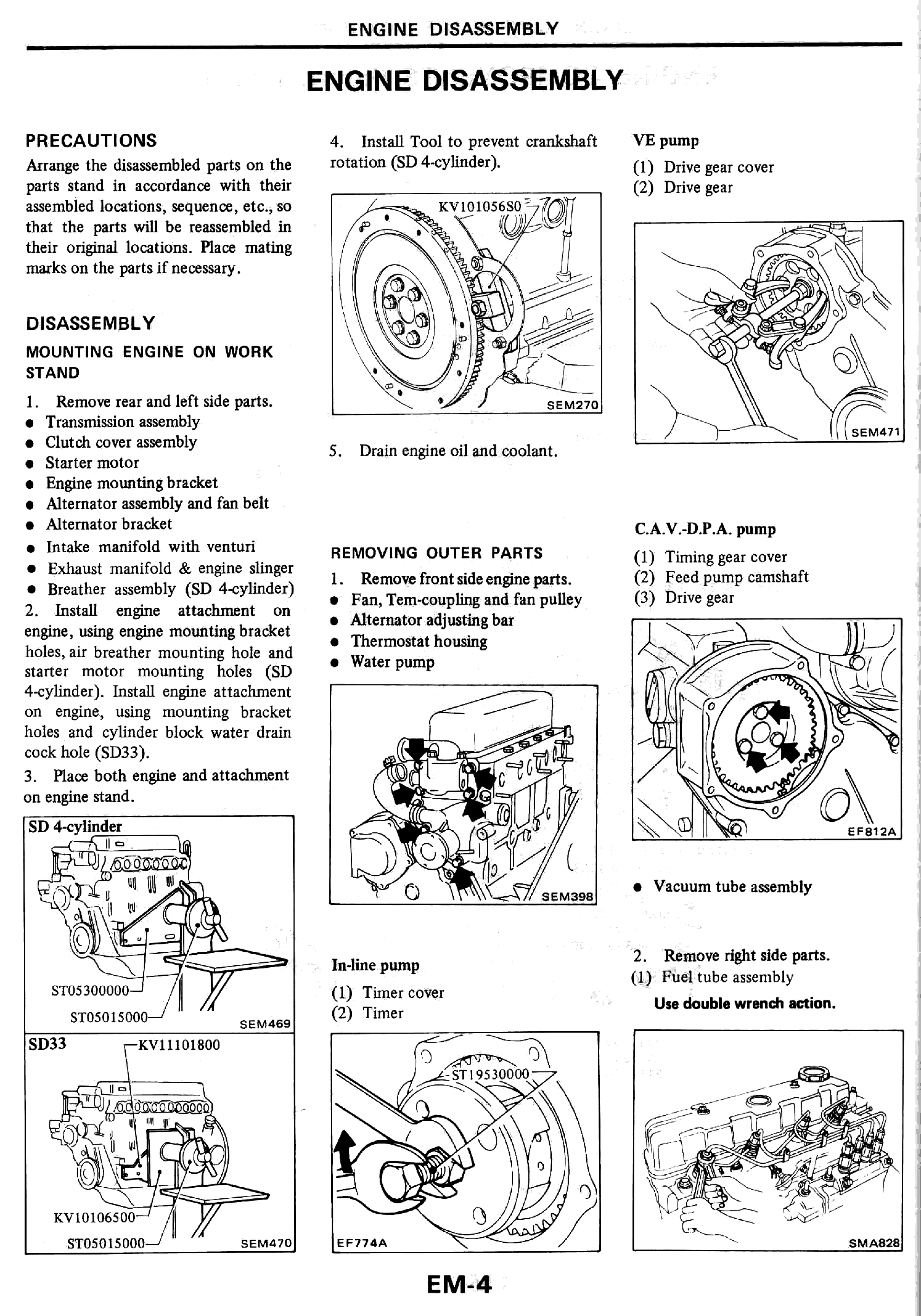 Nissan Diesel Sd22 Sd23 Sd25 Sd33 Workshop Manual