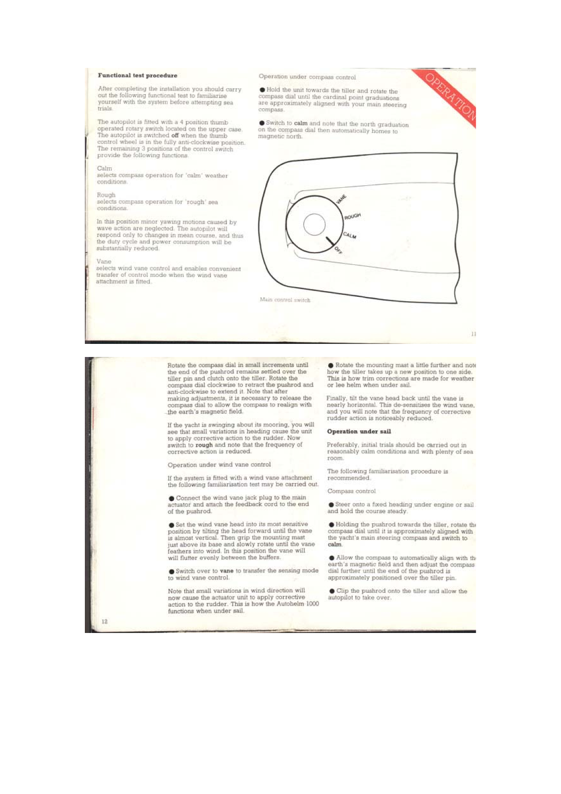 Autohelm 1000 Installation and Operation manual
