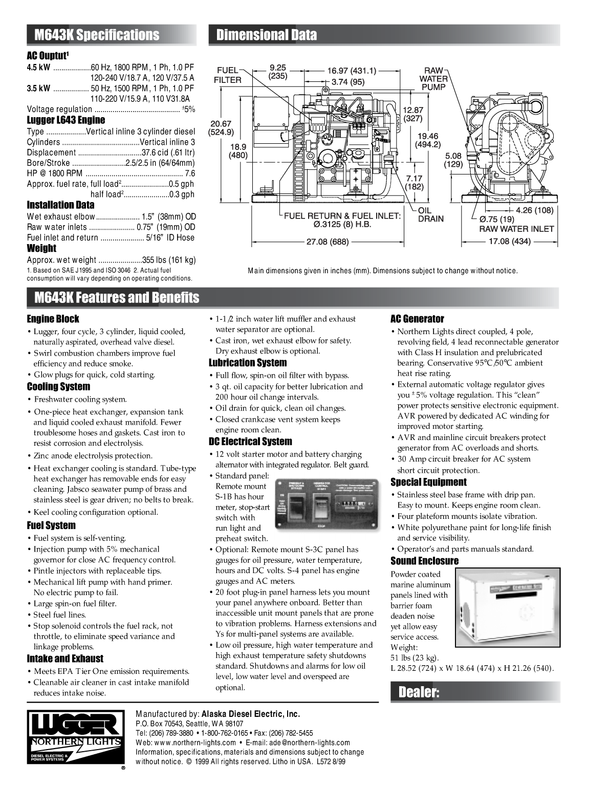 Northernlights: L572 Northernlights M643 Power Generator