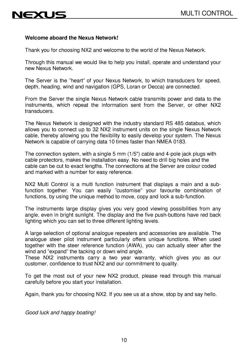 Nexus Nx22133 1 Multi Control Eng