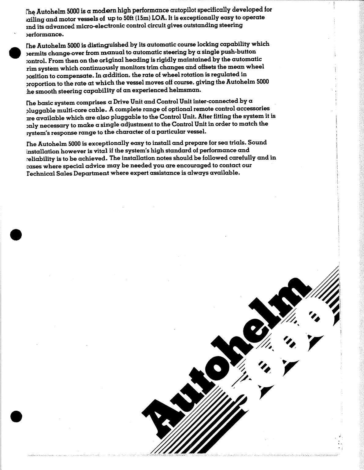 ' Autohelm 5000 Manual Ver 2'