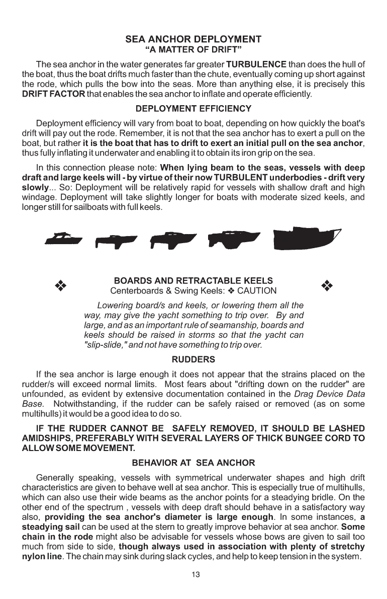 ' Para Tech Sea Anchor Instructions'