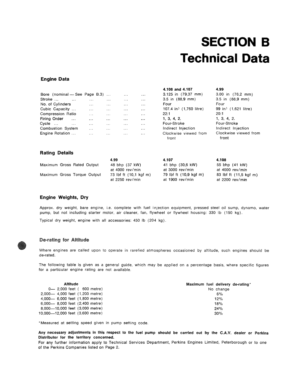 Perkins 4.107 4.108 4.99 Workshop Manual