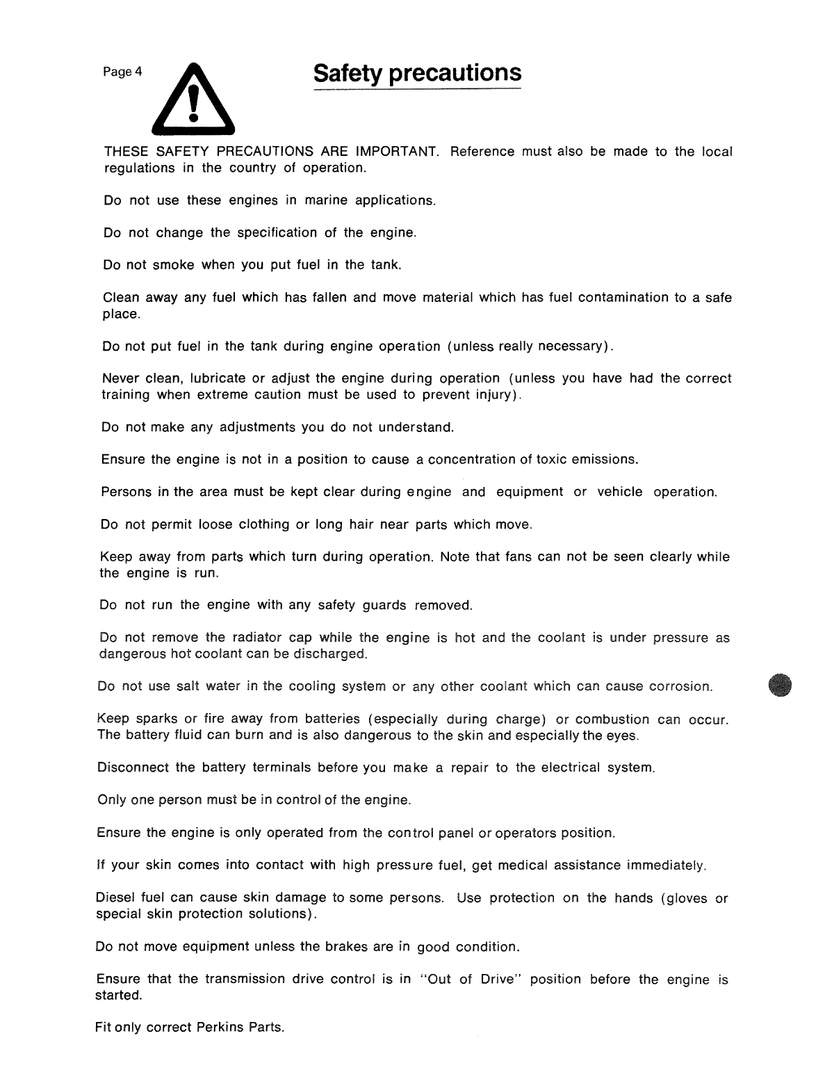 Perkins 4.107 4.108 4.99 Workshop Manual