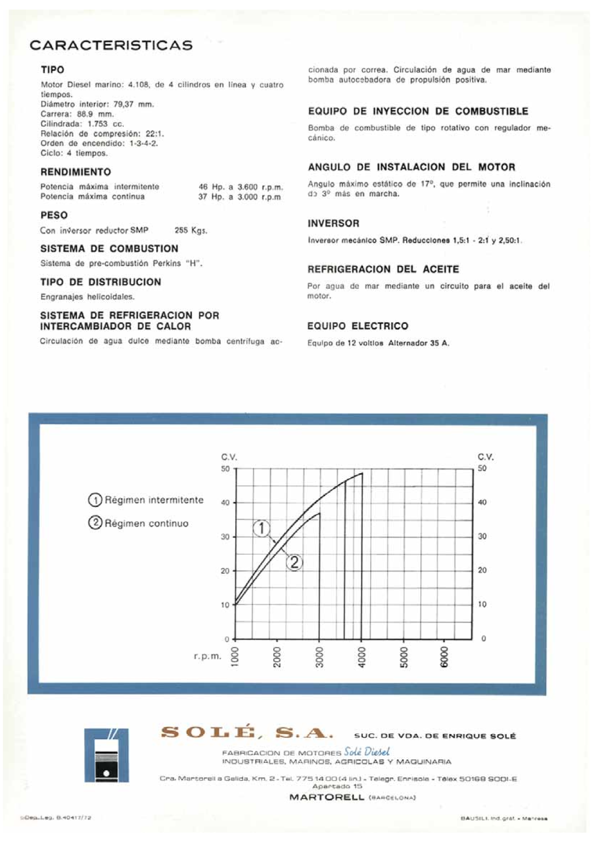 Perkins 4.108 Brochure Spanish
