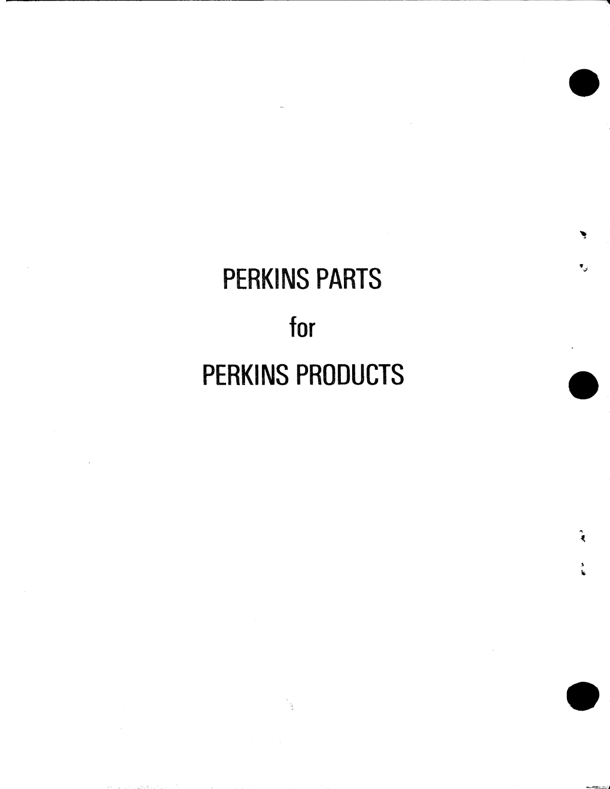 Perkins 4.108m Parts Manual