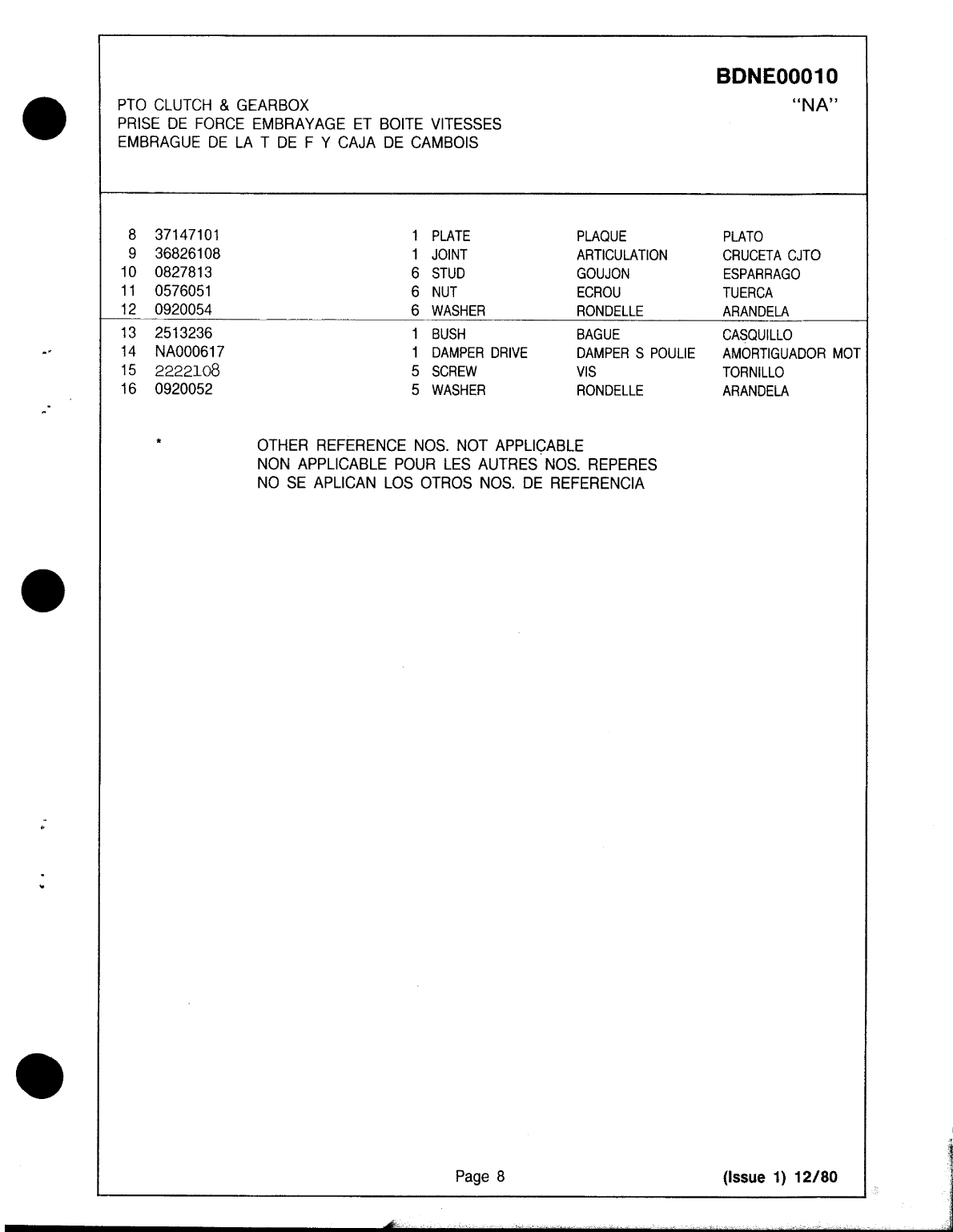 Perkins 4.108m Parts Manual