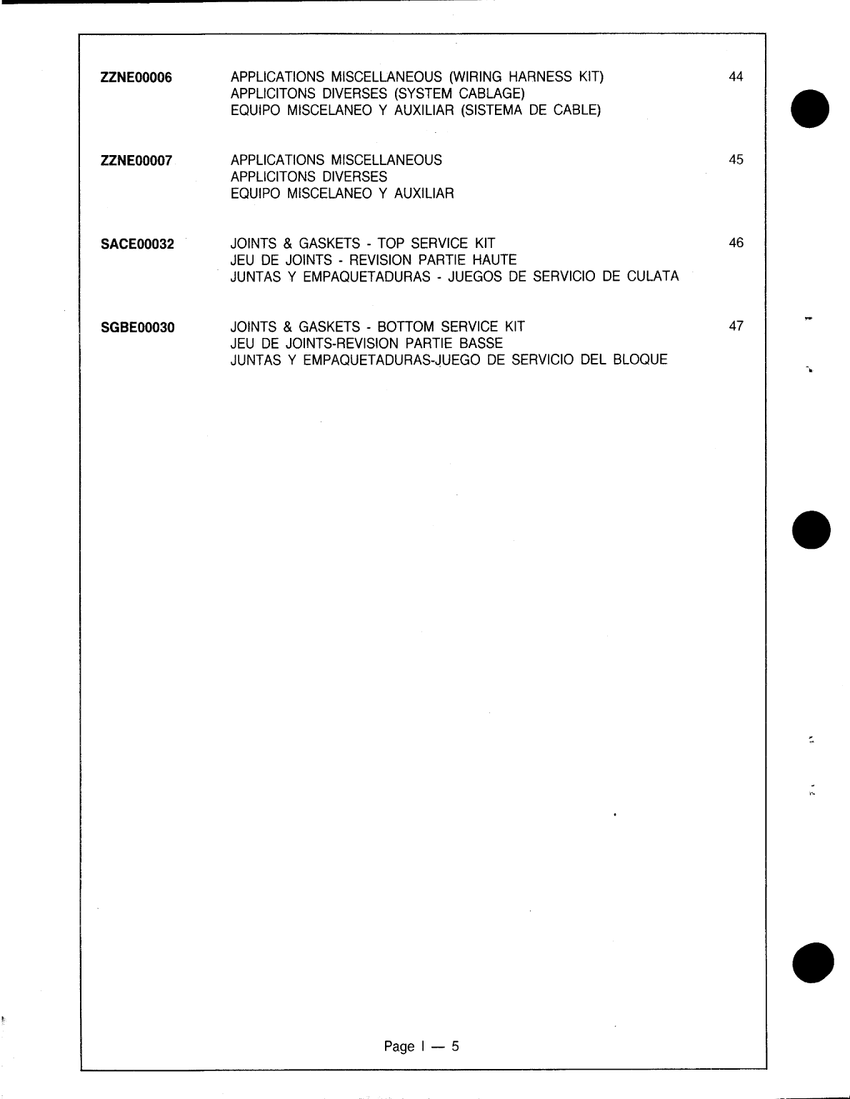 Perkins 4.108m Parts Manual