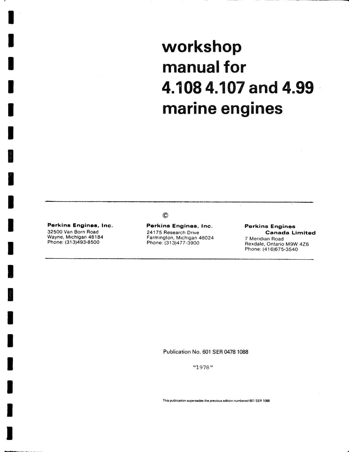 Perkins 4.108m Workshop Manual