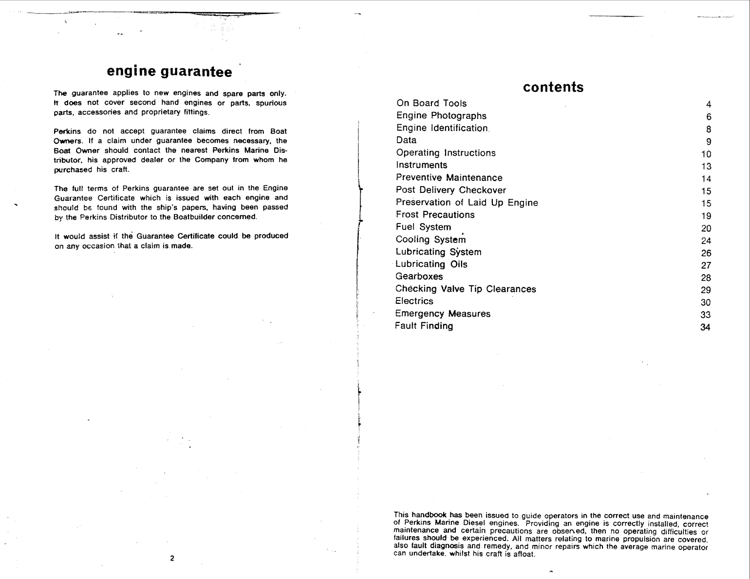 Perkins 4.154 Marine Handbook