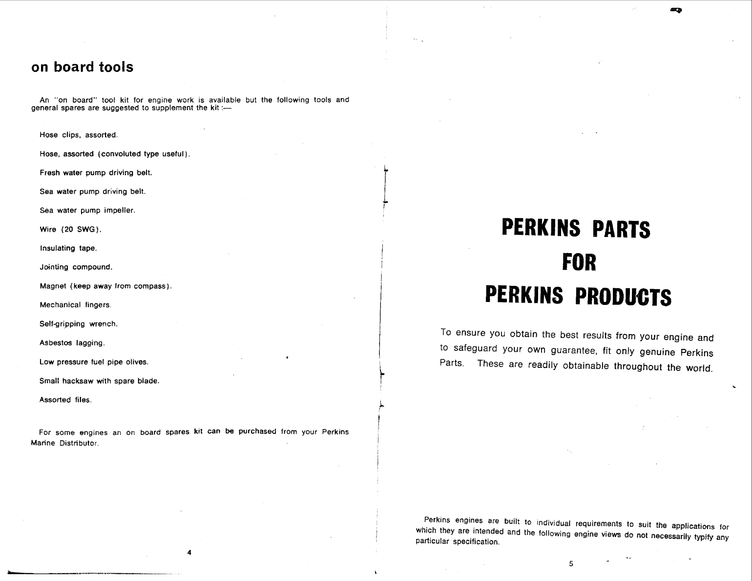 Perkins 4.154 Marine Handbook