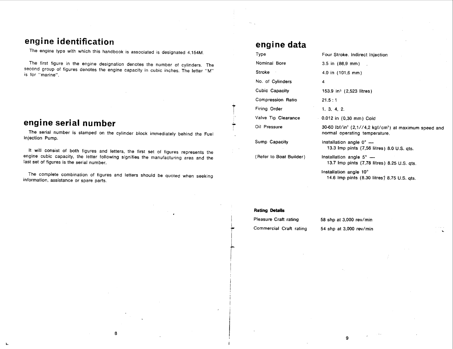 Perkins 4.154 Marine Handbook