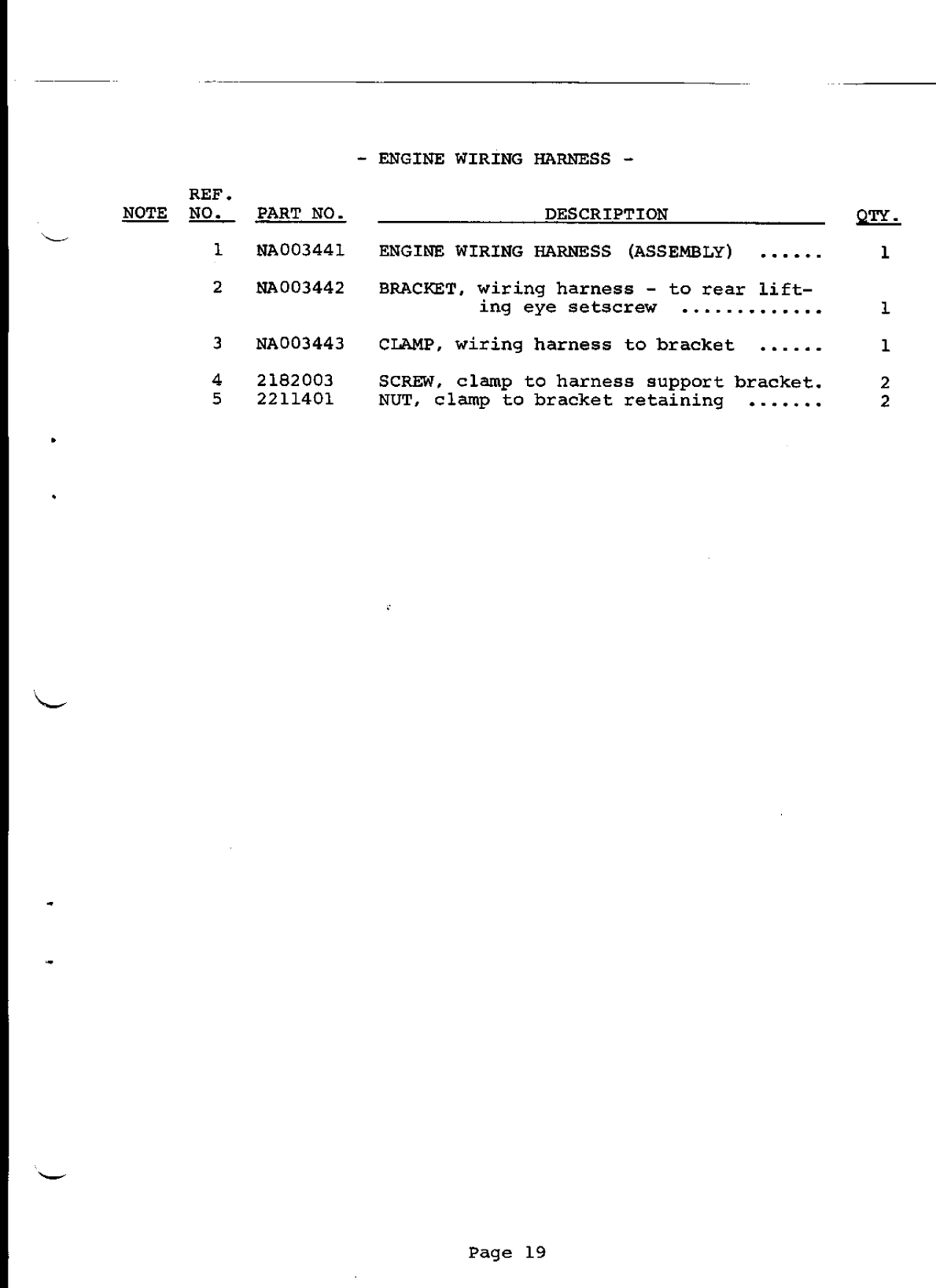 Perkins 4.154 Parts Manual