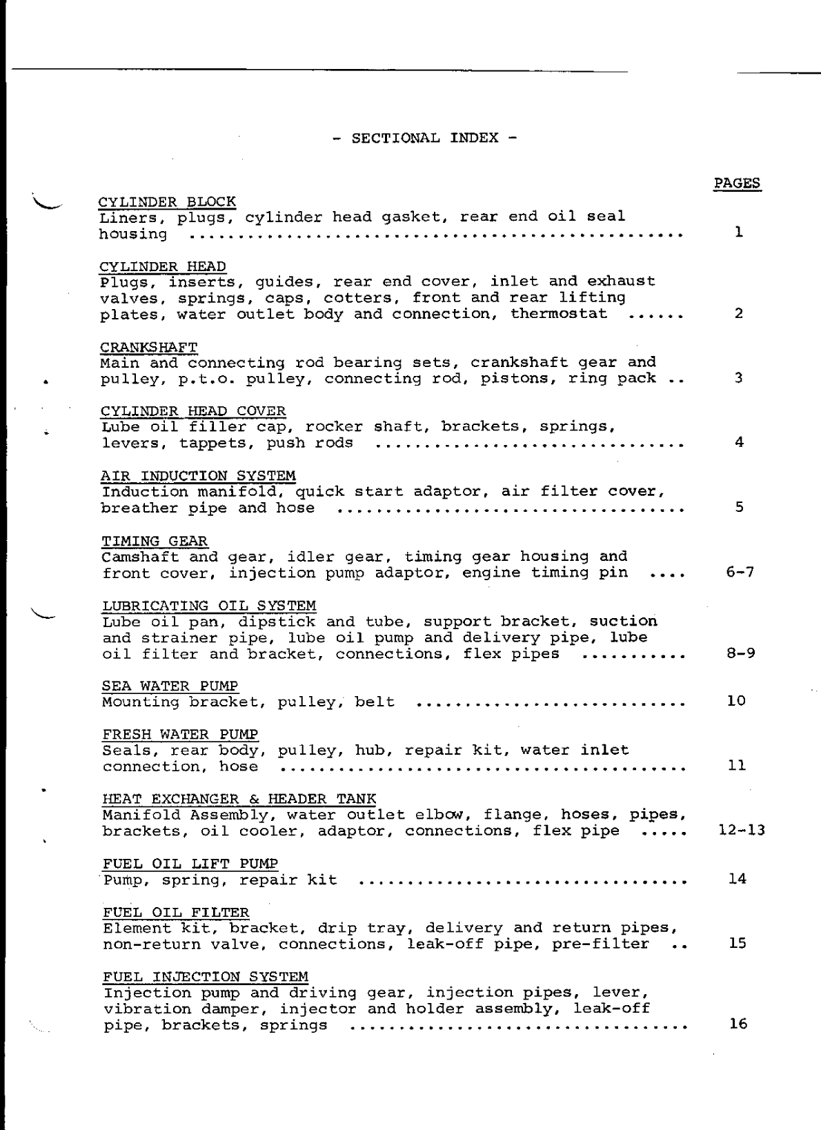 ' Perkins 4.154 Parts Manual'
