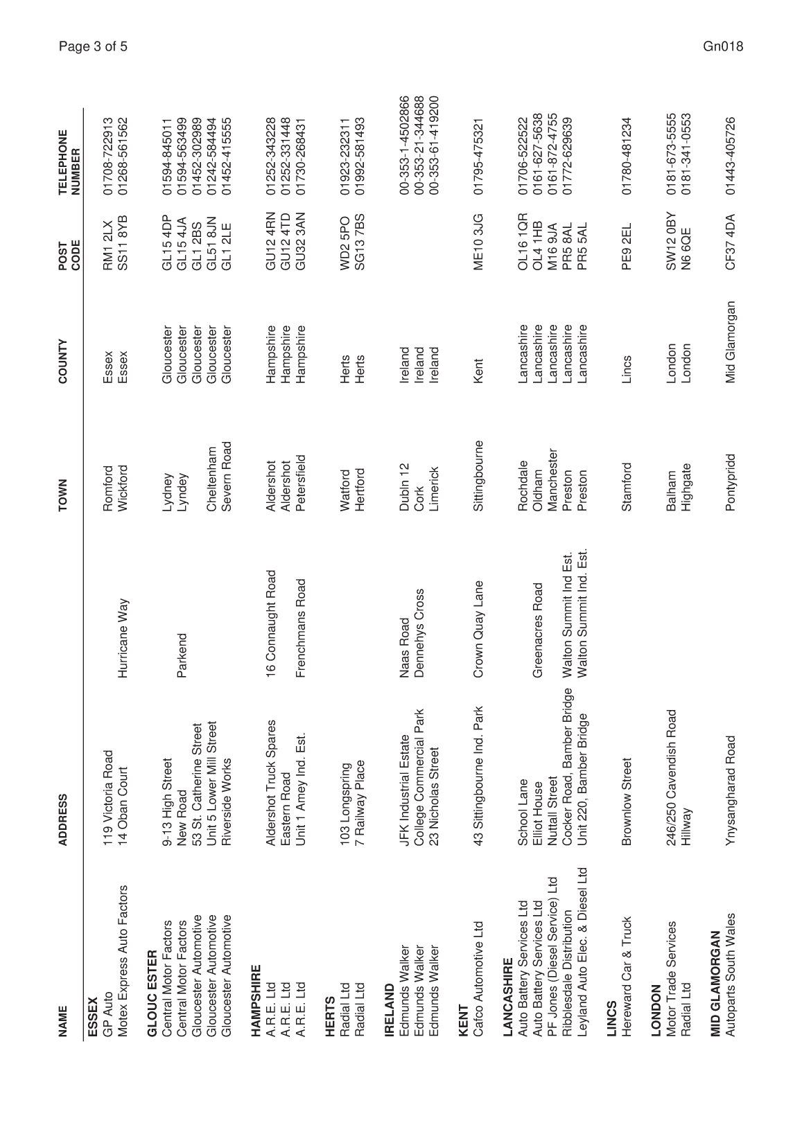 Perkins General Technical Information Bulletin
