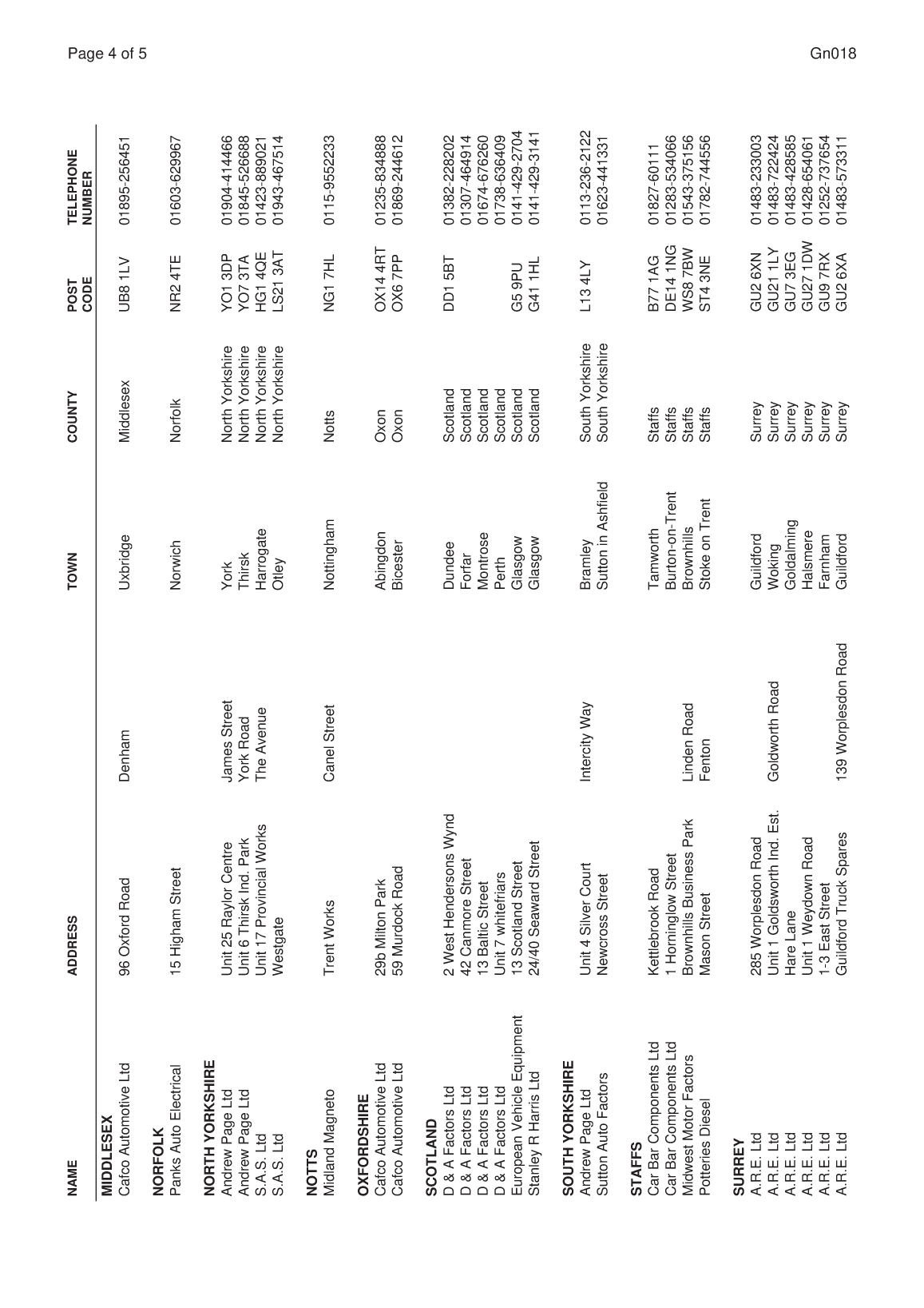 Perkins General Technical Information Bulletin