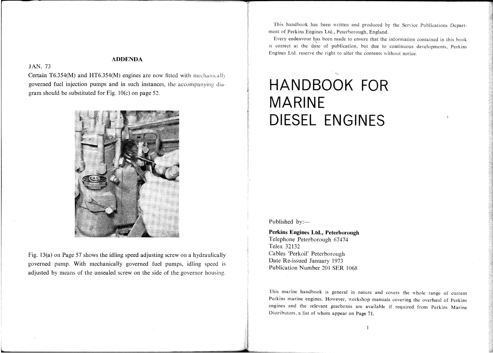 ' Perkins Marine Engine Handbook'