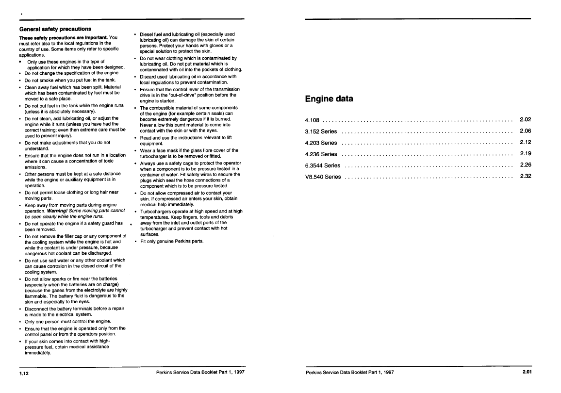 Perkins Service Data Book Part 1