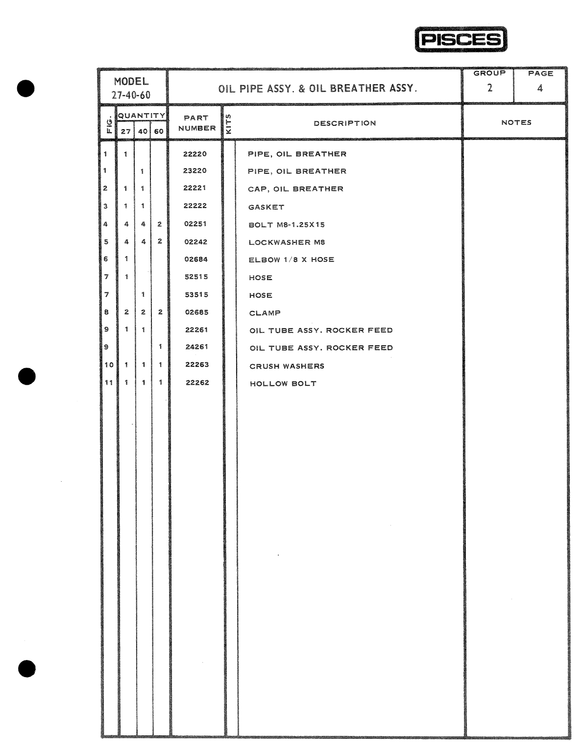 Pisces Marine Diesel Parts Catalog