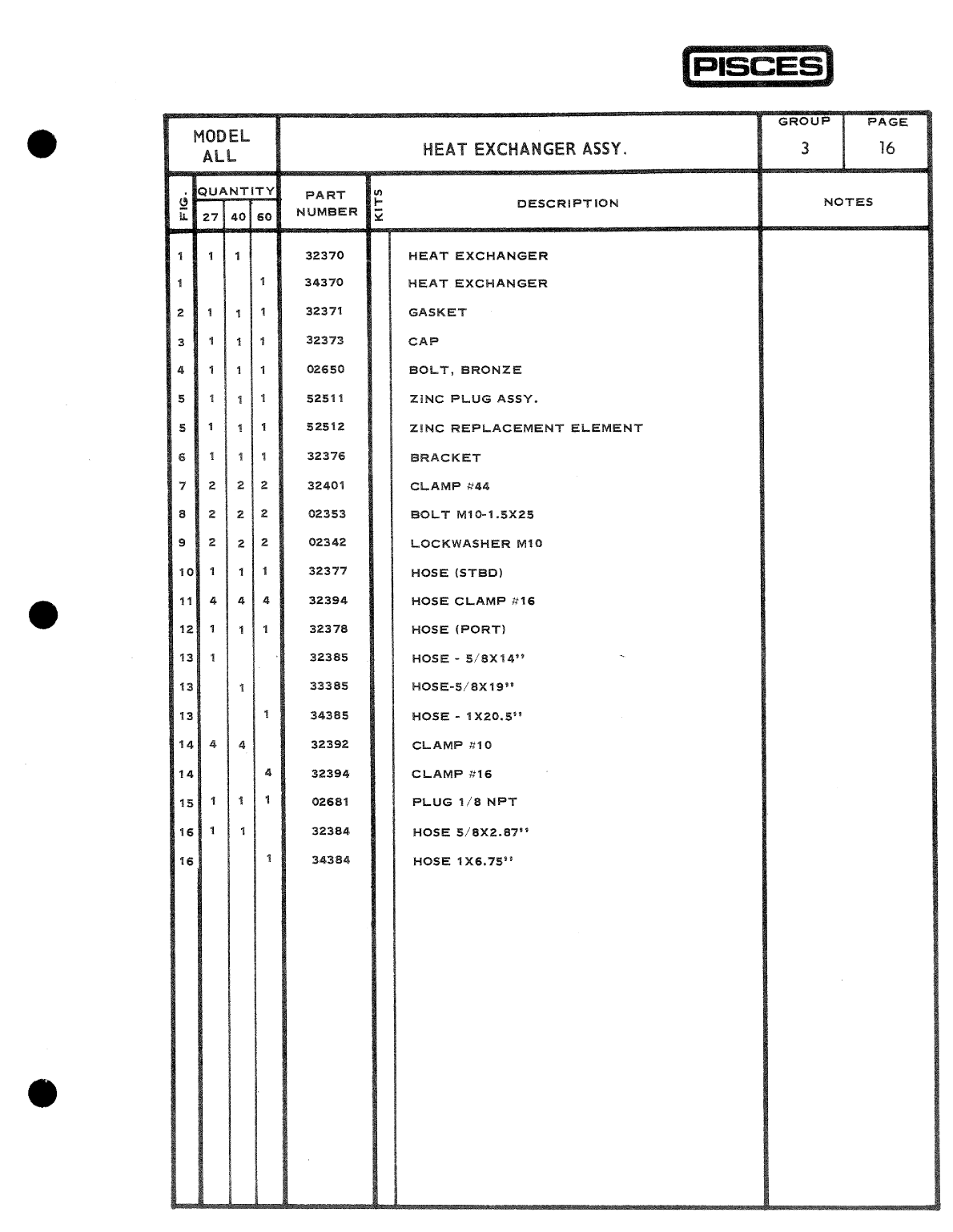 Pisces Marine Diesel Parts Catalog