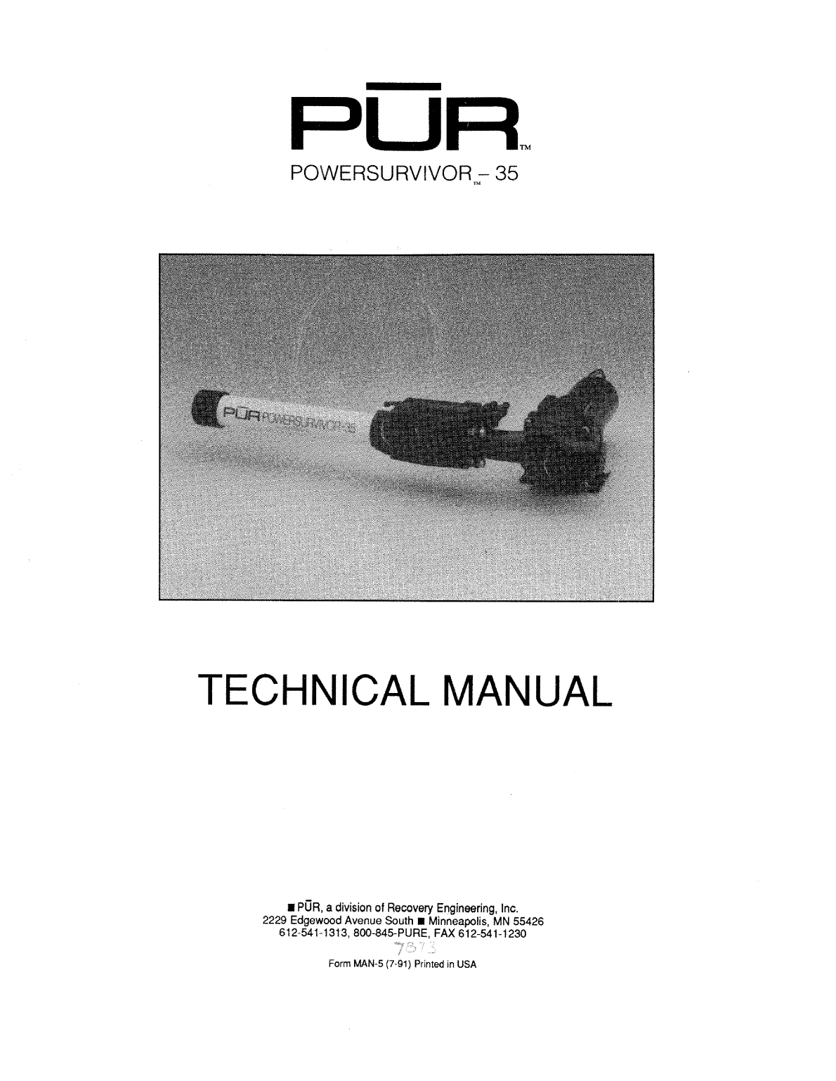Power Survivor 35 Manual