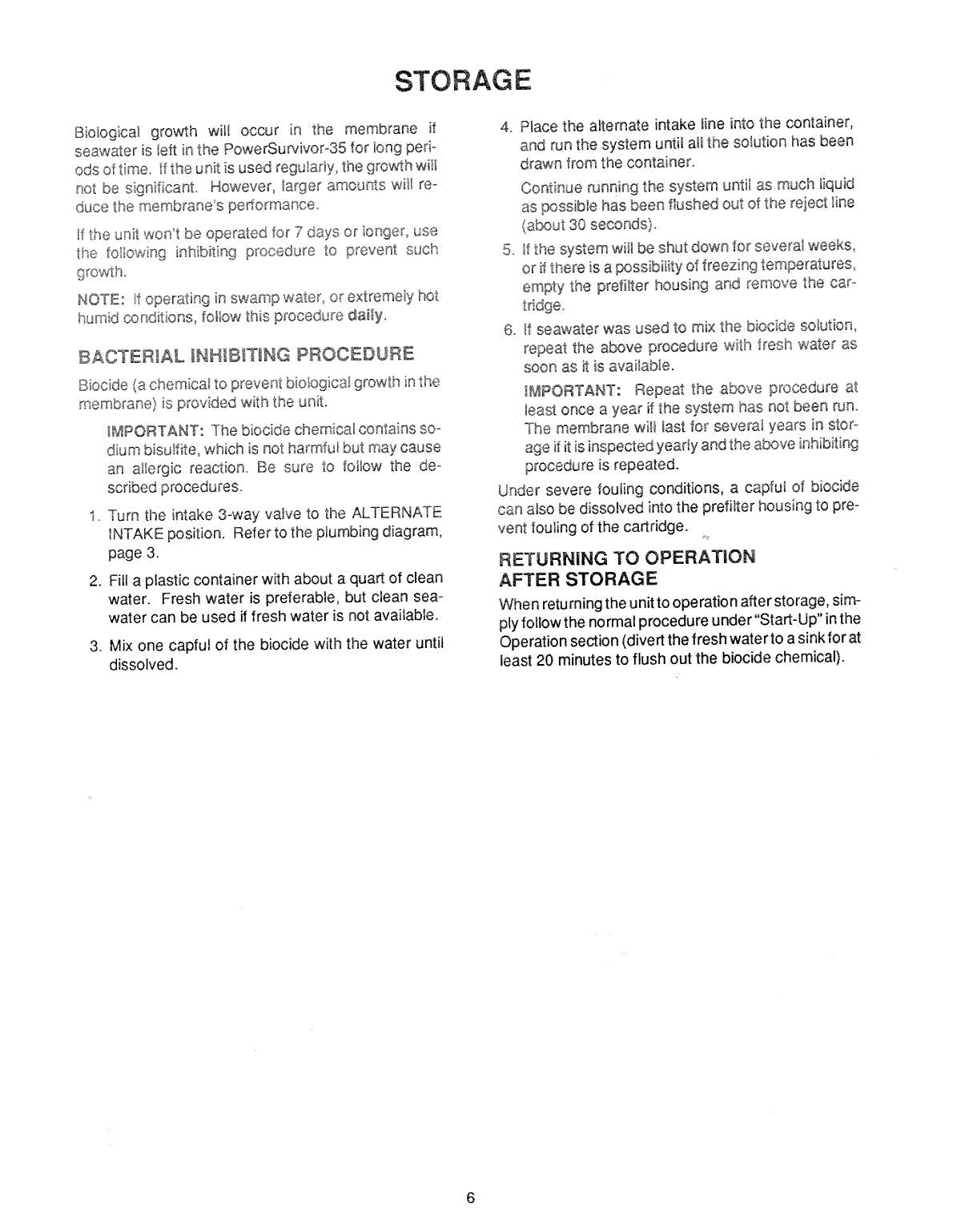 Power Survivor 35 Manual