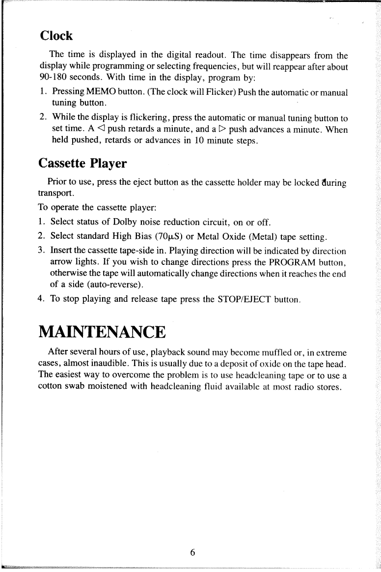 Regency Polaris Ms5000 Radio Owners Manual
