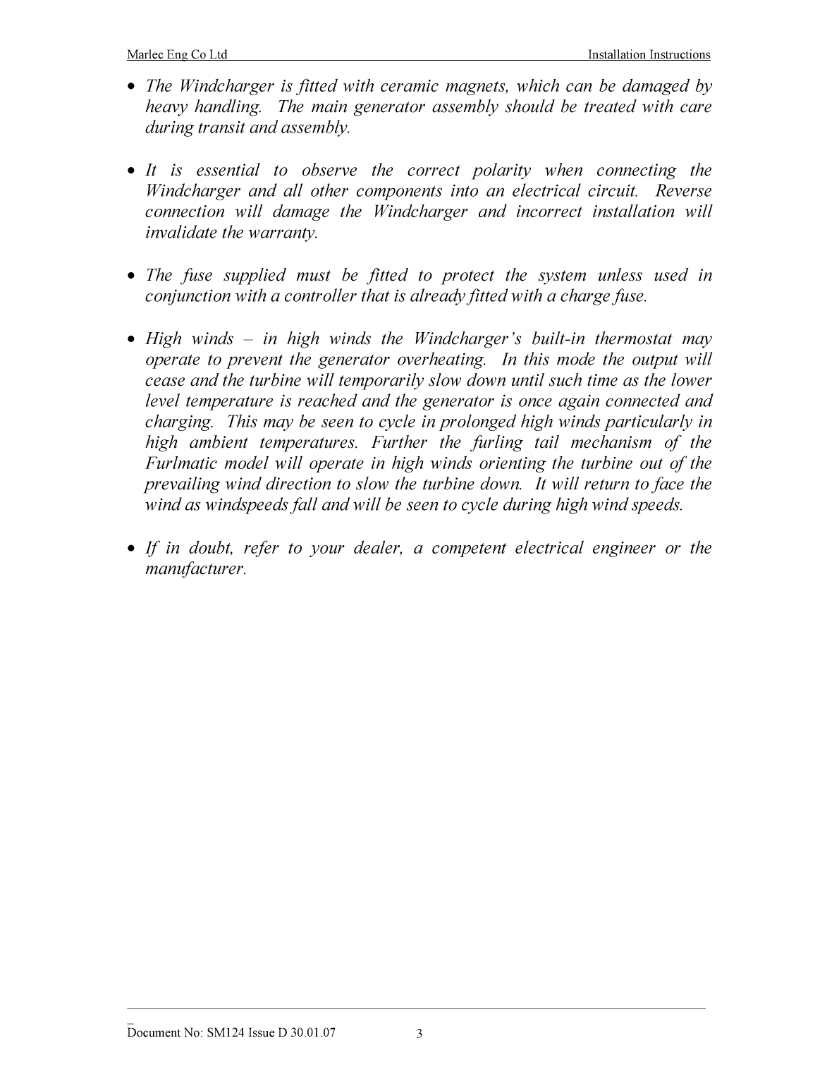 Rutland fm 910 3 Manual Issue d