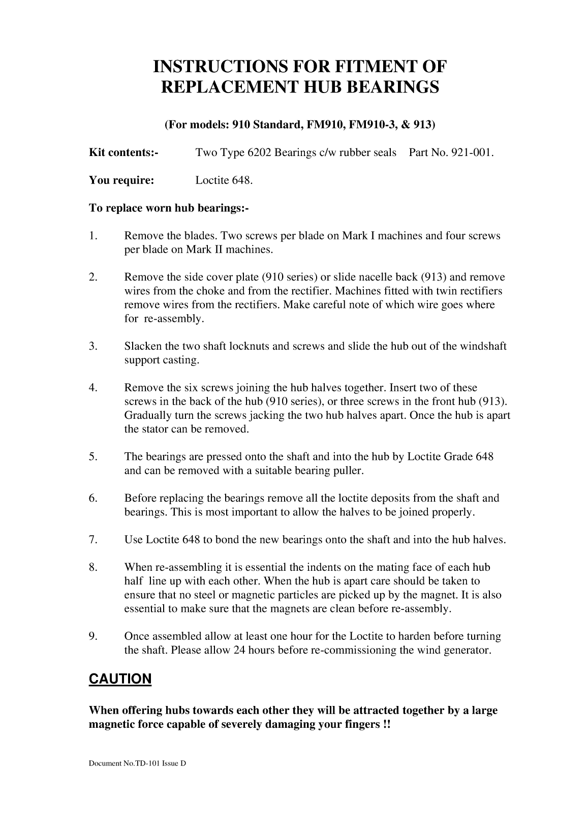 Rutland Hub Bearing Replacement