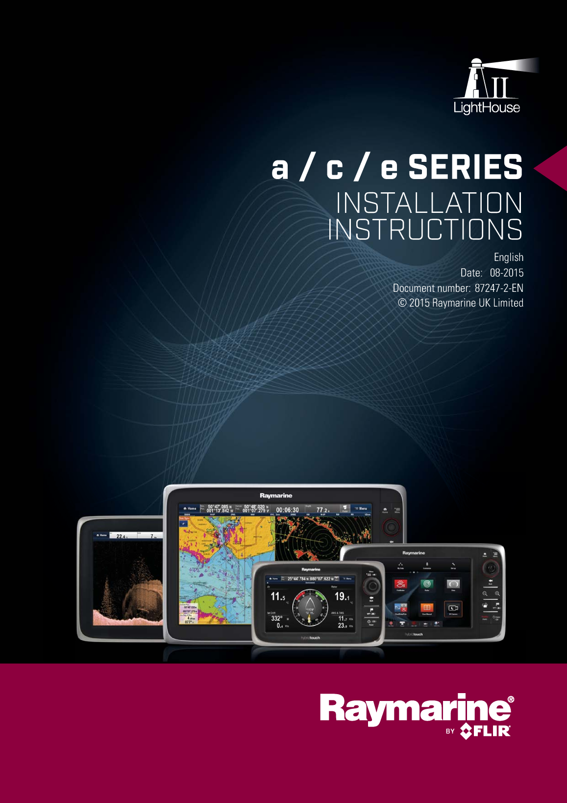 Raymarine A, C, E Series Mfd Installation Instructions 87247 2 en