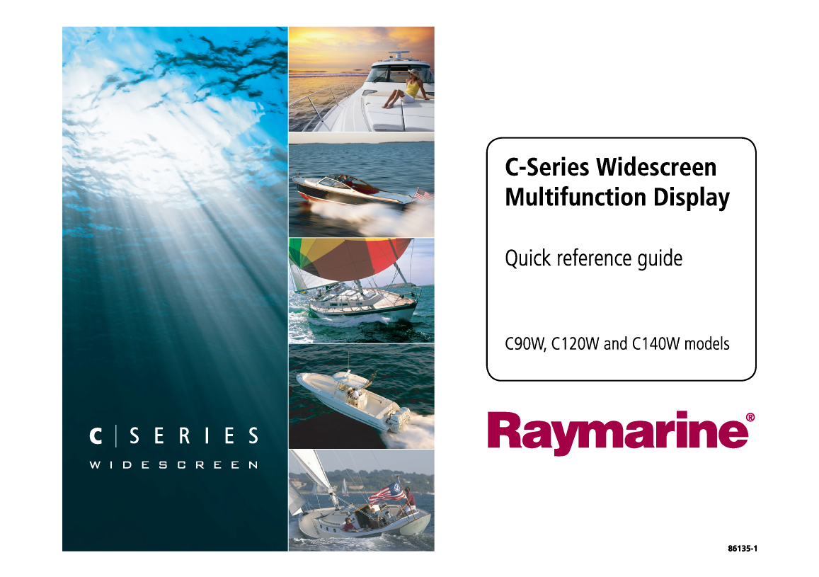 Raymarine C Series Widescr Quick Refece 86135 1
