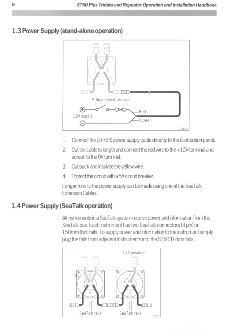 ' Autohelm St50 Tridata'